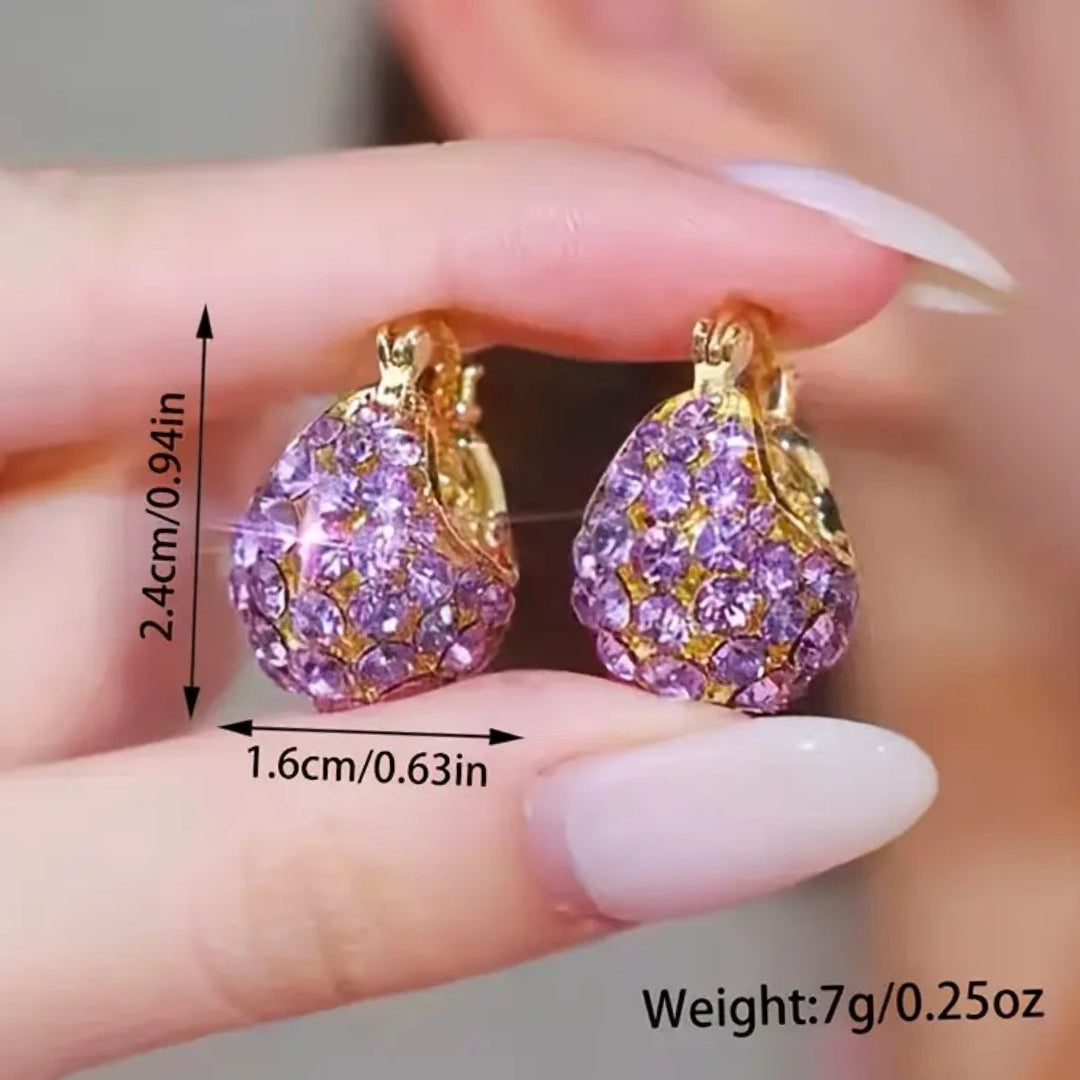 Grapevine Zircon Clusters Earrings