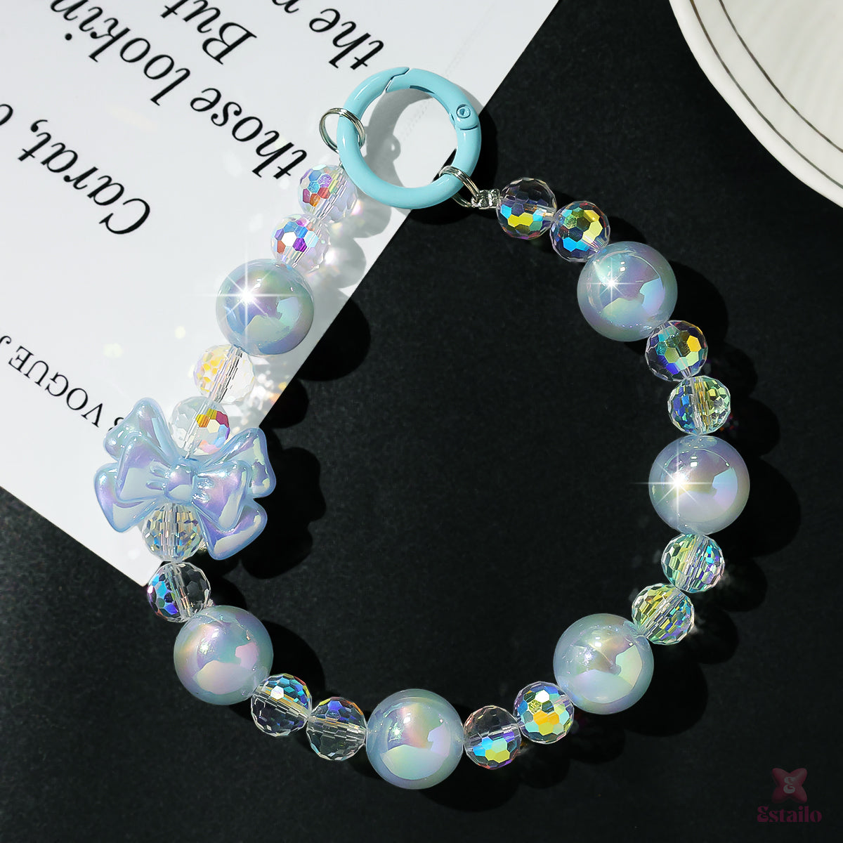 Frosted Flutter Phone Charm