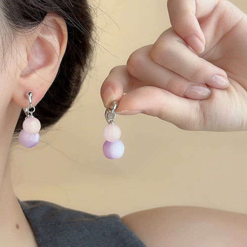 Lavender Orb Earrings