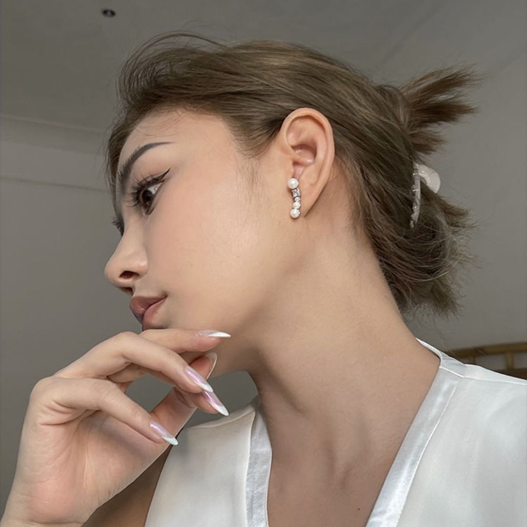 Lumina Pearl Climbers Earrings