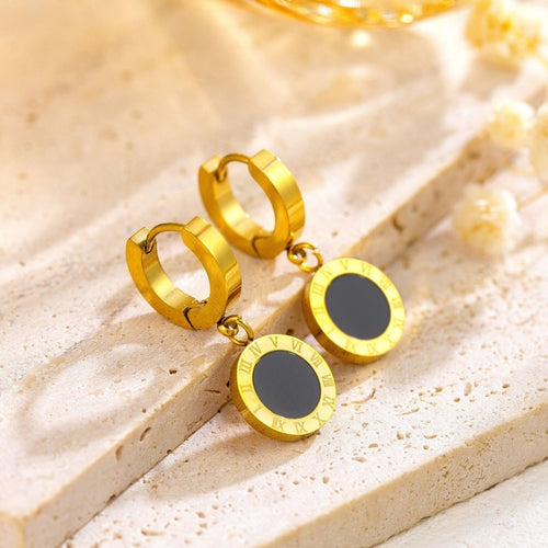 Chronos Charm Hoops Earring