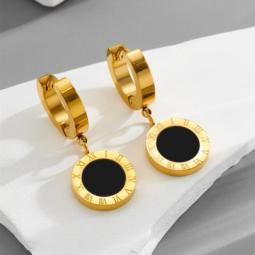 Chronos Charm Hoops Earring