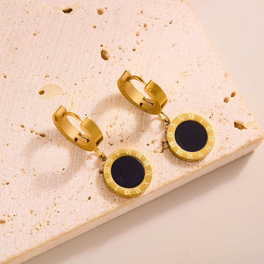 Chronos Charm Hoops Earring