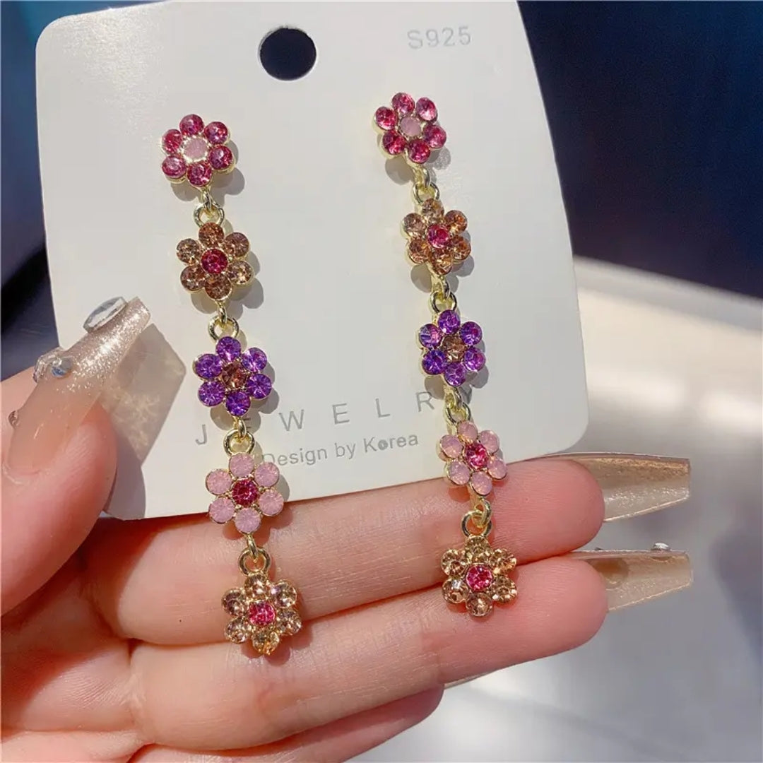 Floral Cascade Dangles Earrings