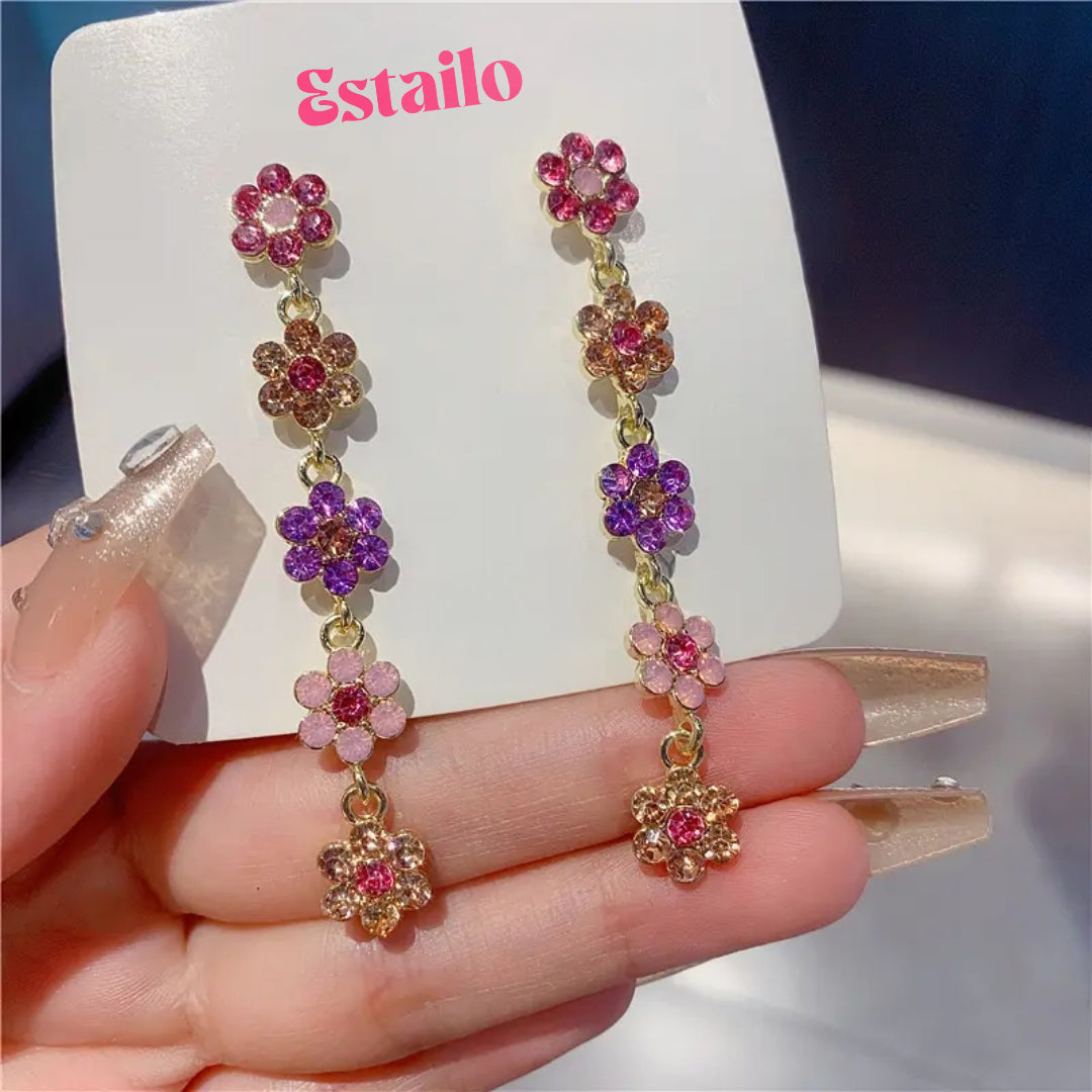 Floral Cascade Dangles Earrings