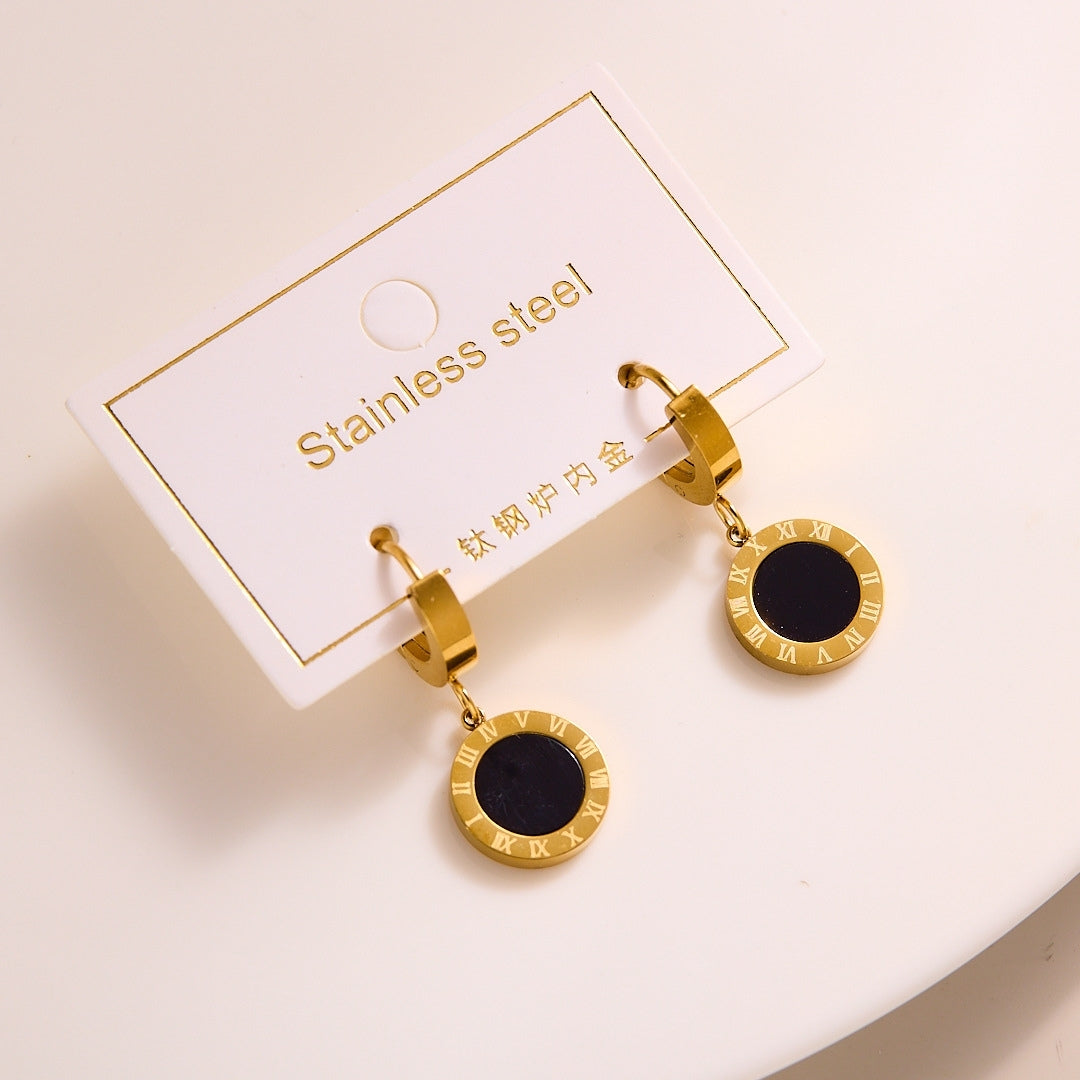 Chronos Charm Hoops Earring