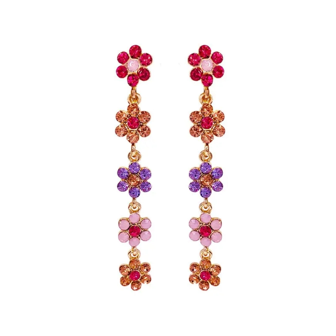 Floral Cascade Dangles Earrings