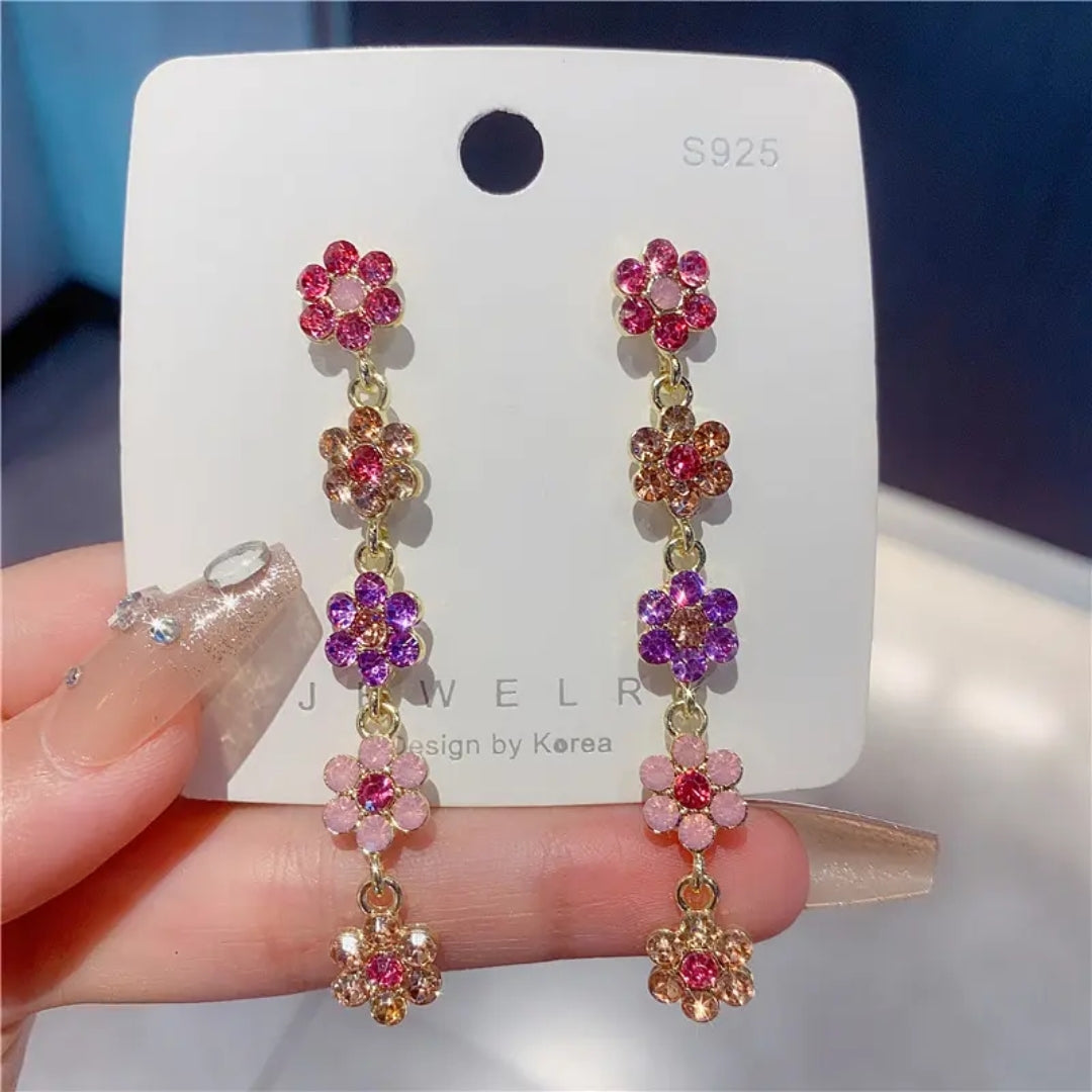 Floral Cascade Dangles Earrings