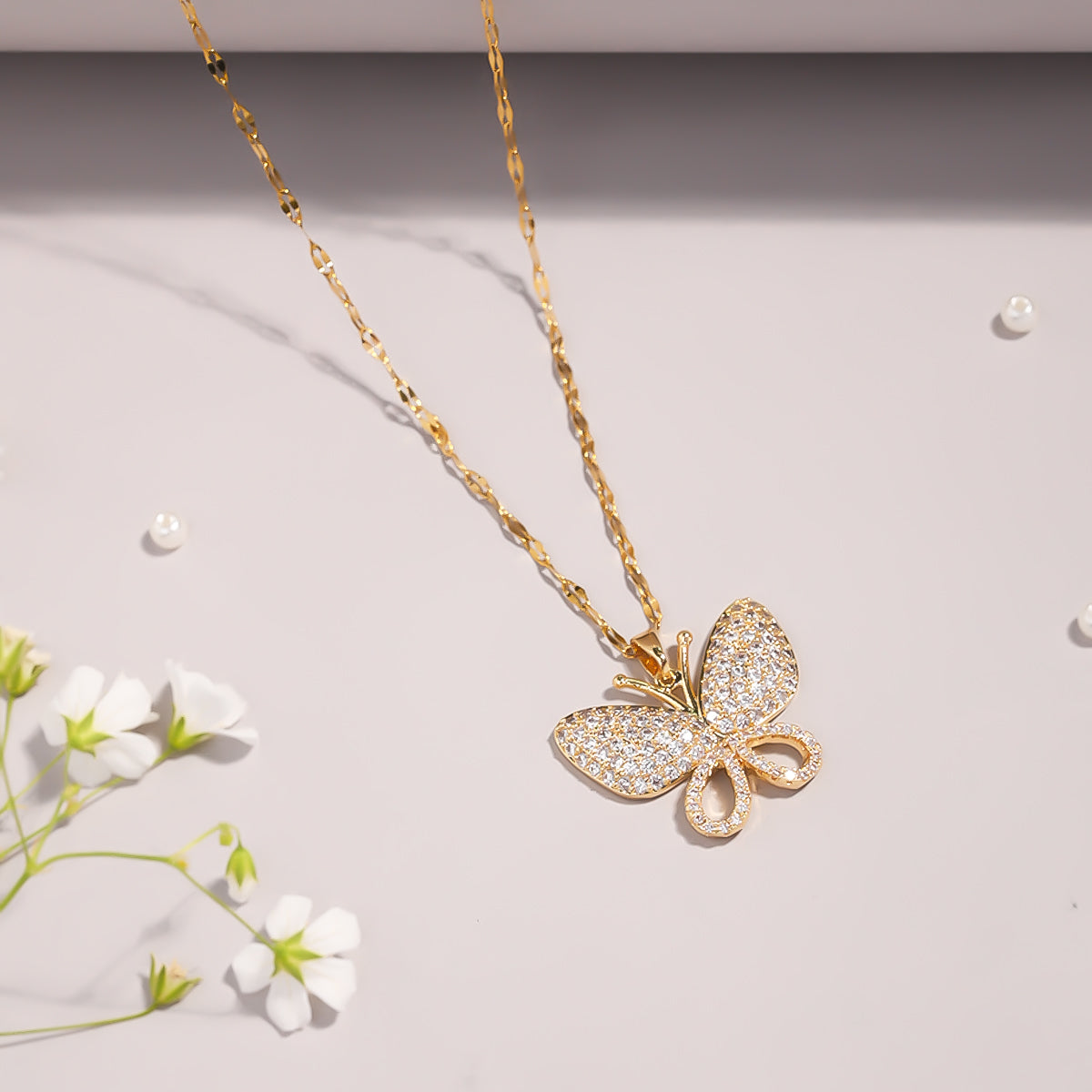 Flappy Love Butterfly Necklace