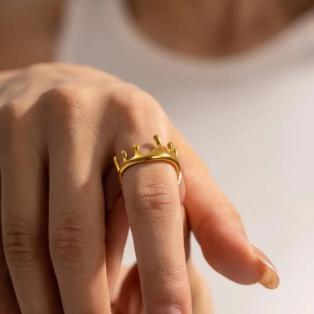 Molten Gold Ring