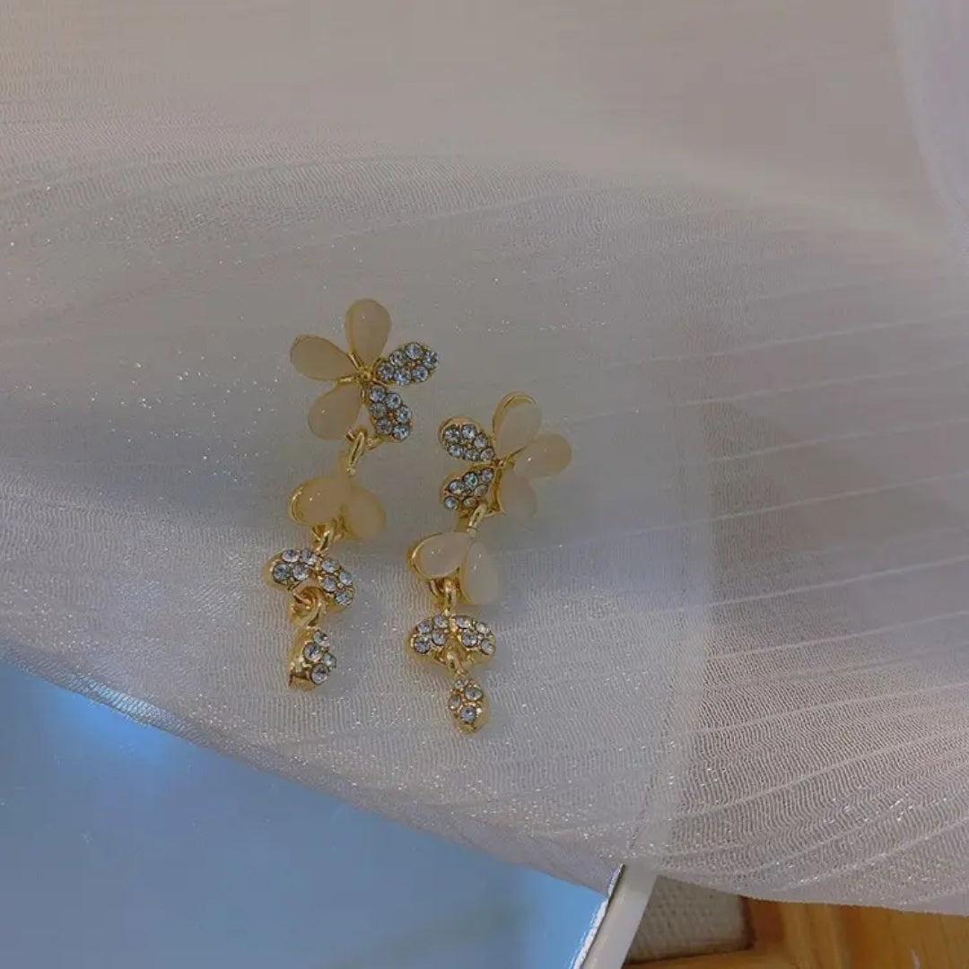 Flora Drop Studs Earrings