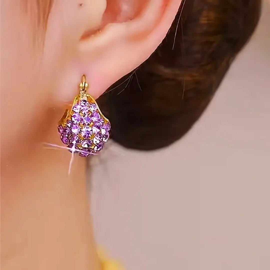 Grapevine Zircon Clusters Earrings