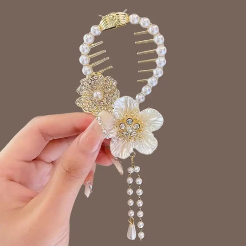 Pearl Flower Hair Clip