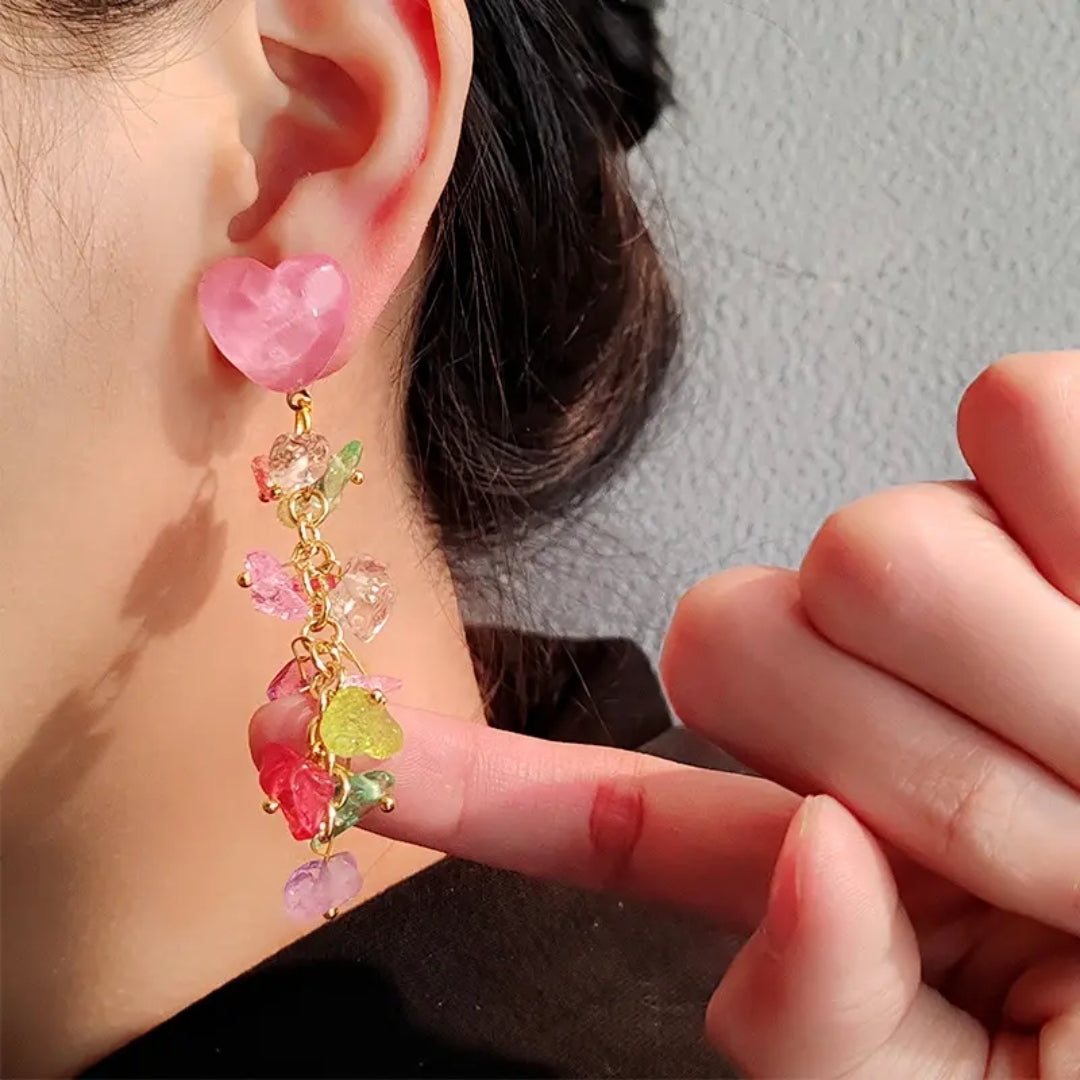 Sweetheart Stone Dangles earring