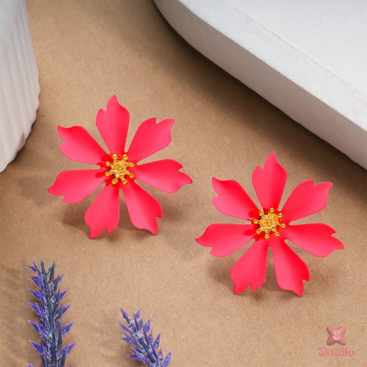 Floral Bloom Studs Earring