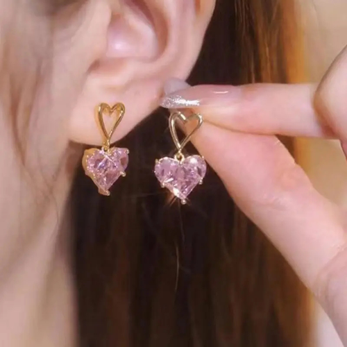 Heart Flair Drop Earrings
