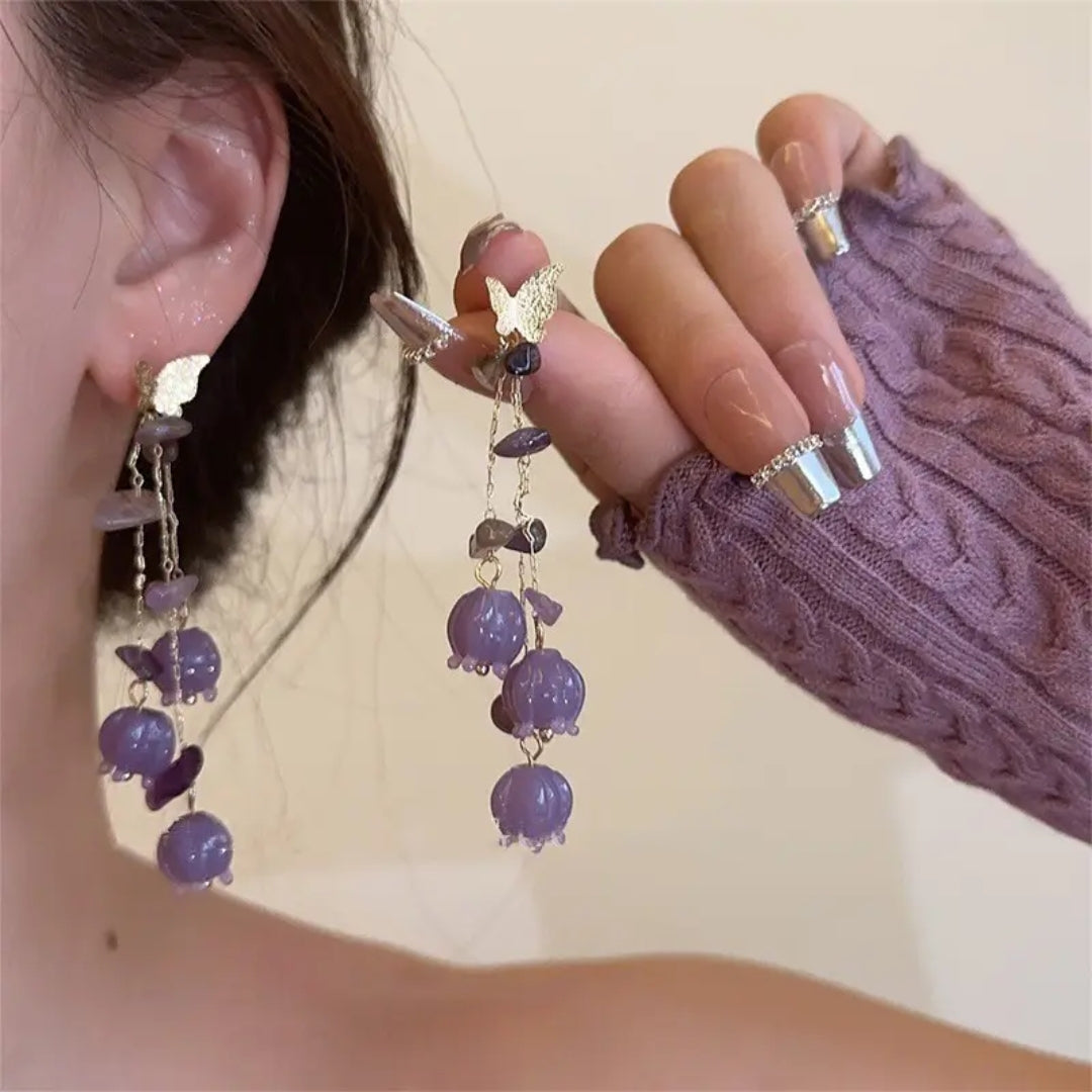 Lavender Flutter Earrings