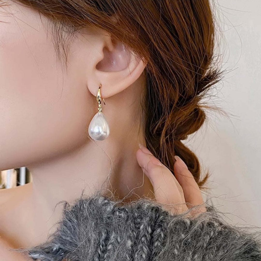 Graceful Pearl Drops Earrings