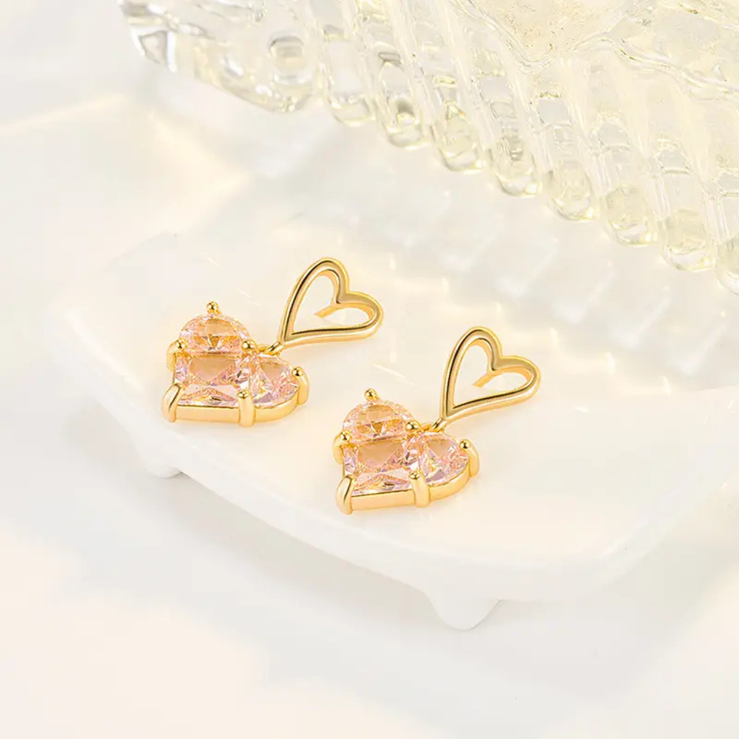 Heart Flair Drop Earrings