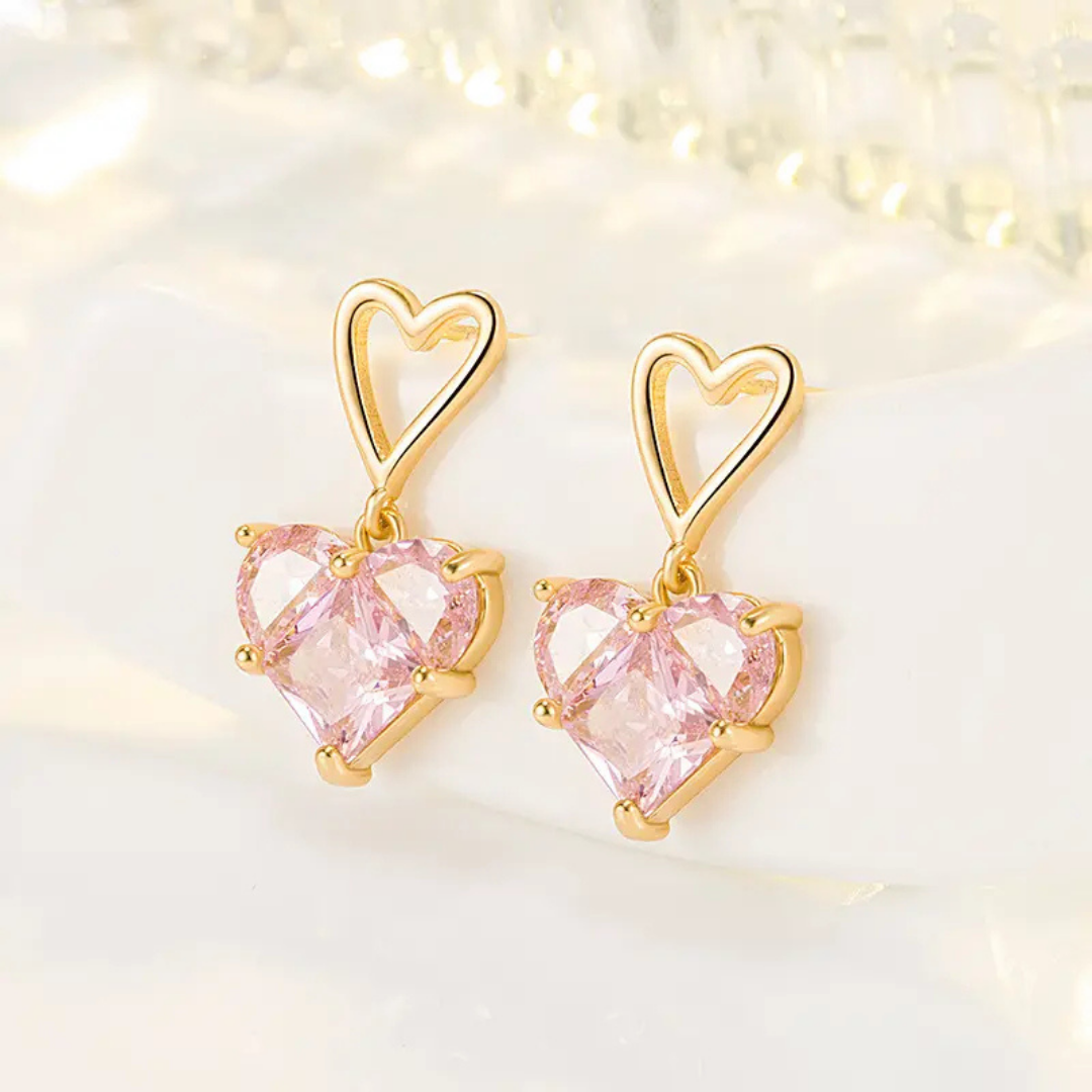 Heart Flair Drop Earrings