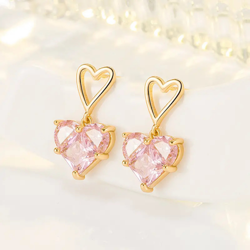 Heart Flair Drop Earrings