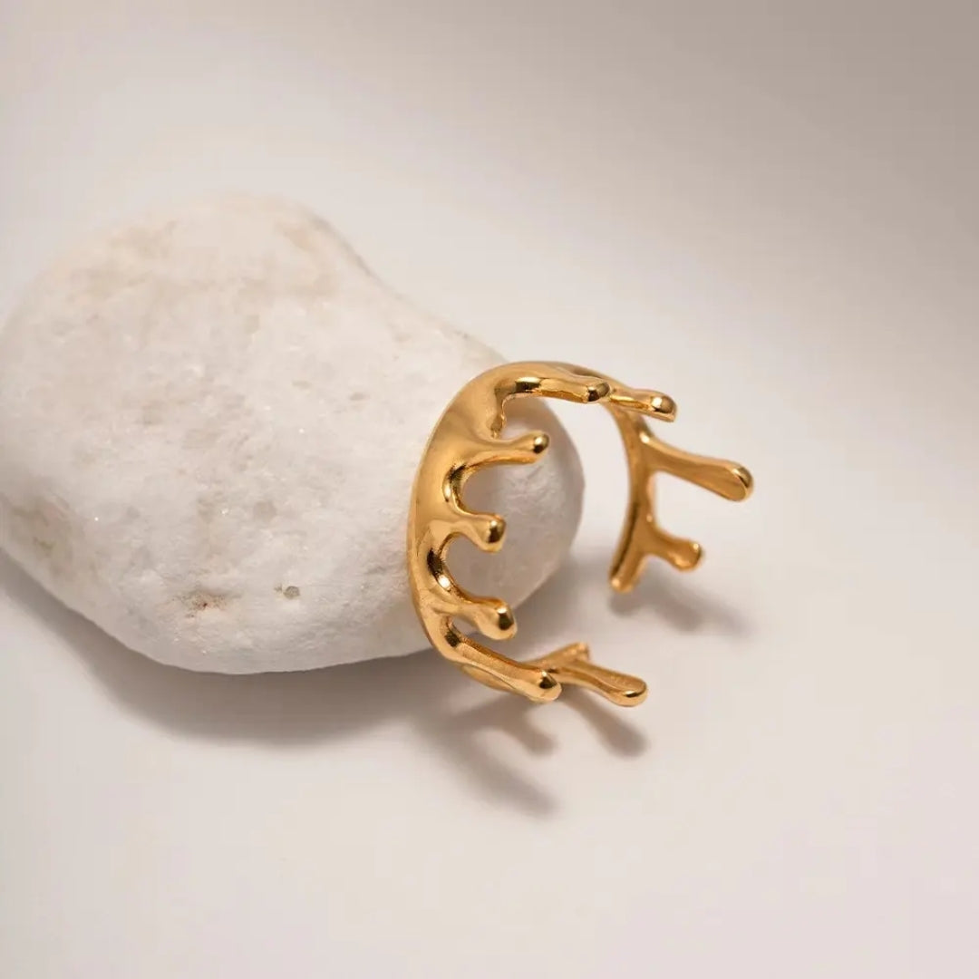 Molten Gold Ring