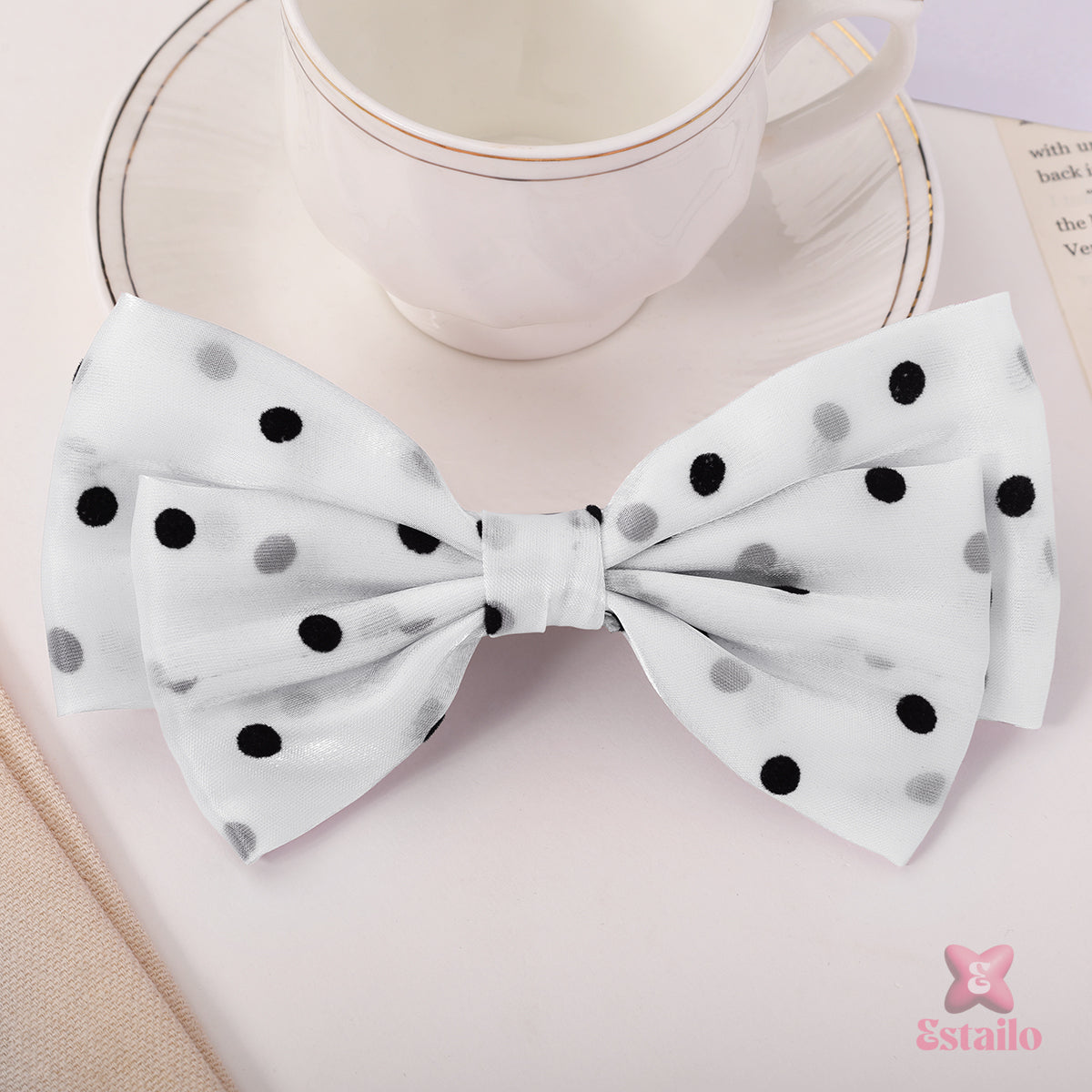 Classic Polka Bow Clip