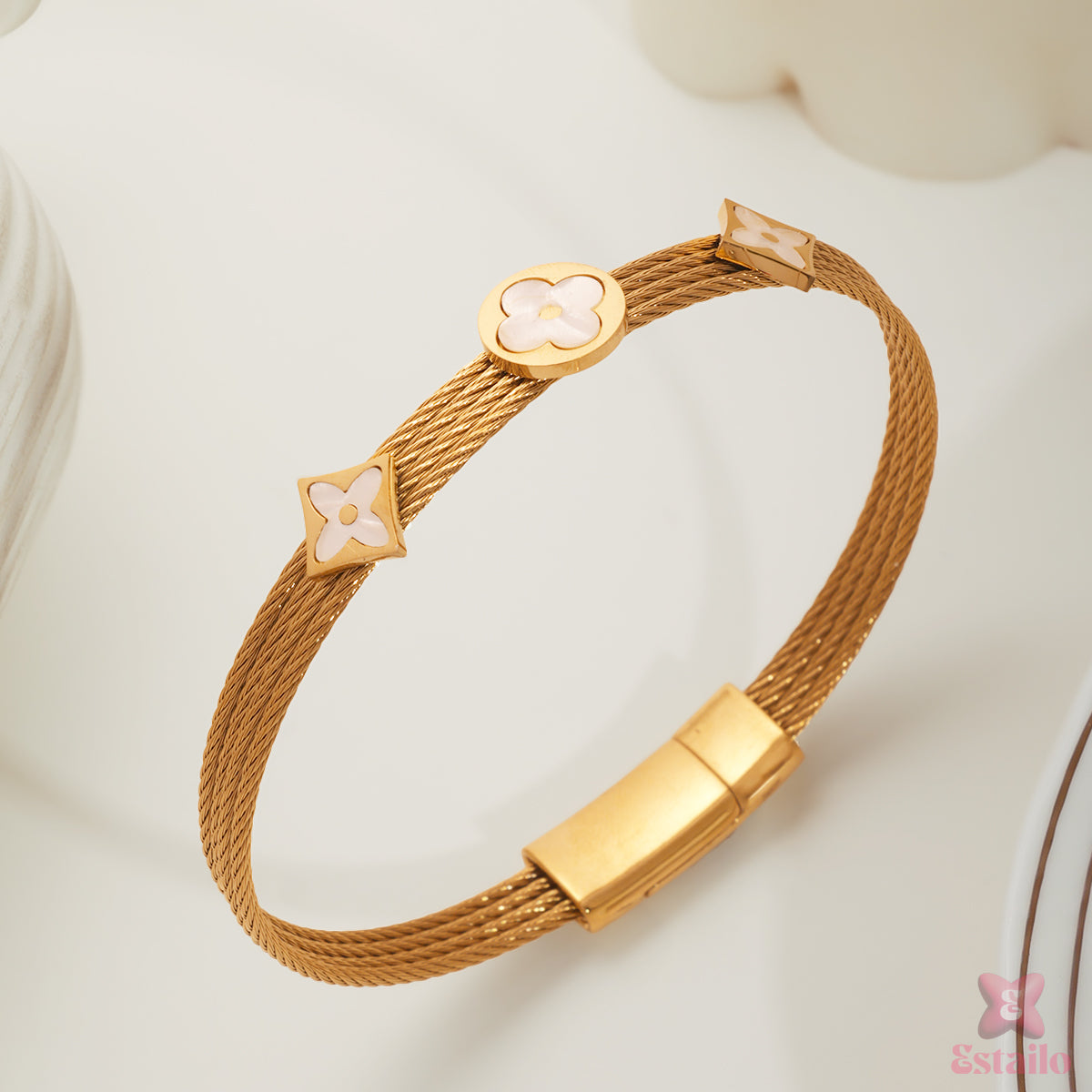 Glam Crush Ivory Bracelet