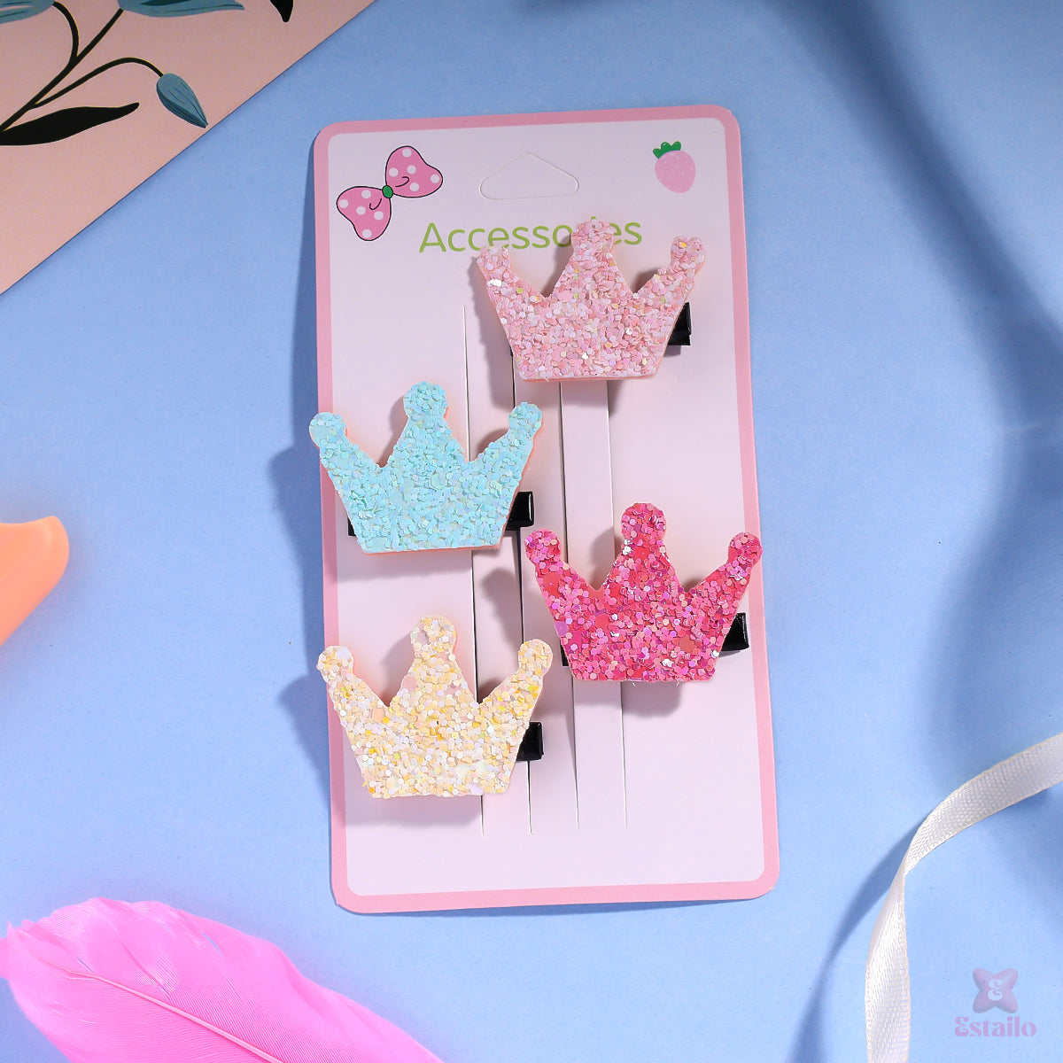 Glitter Queen Clips