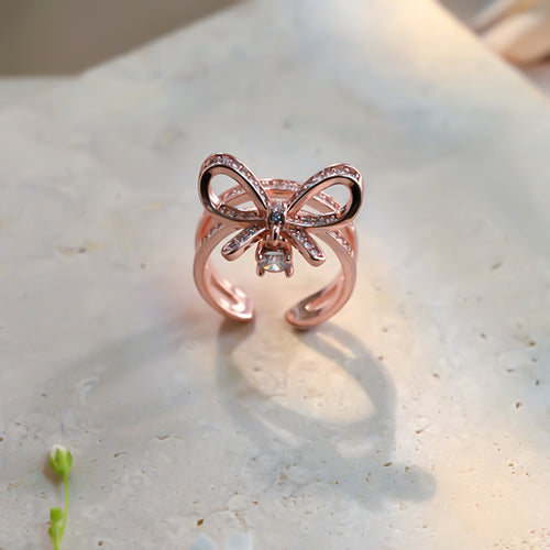 Blush Bow Bliss Rings