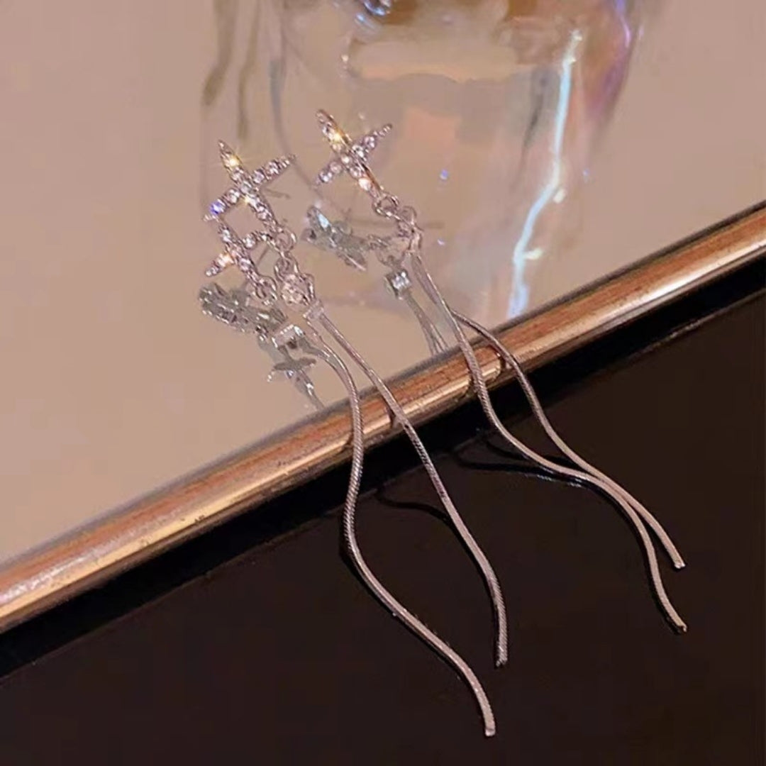 Heavenly Shine Threaders Earrings