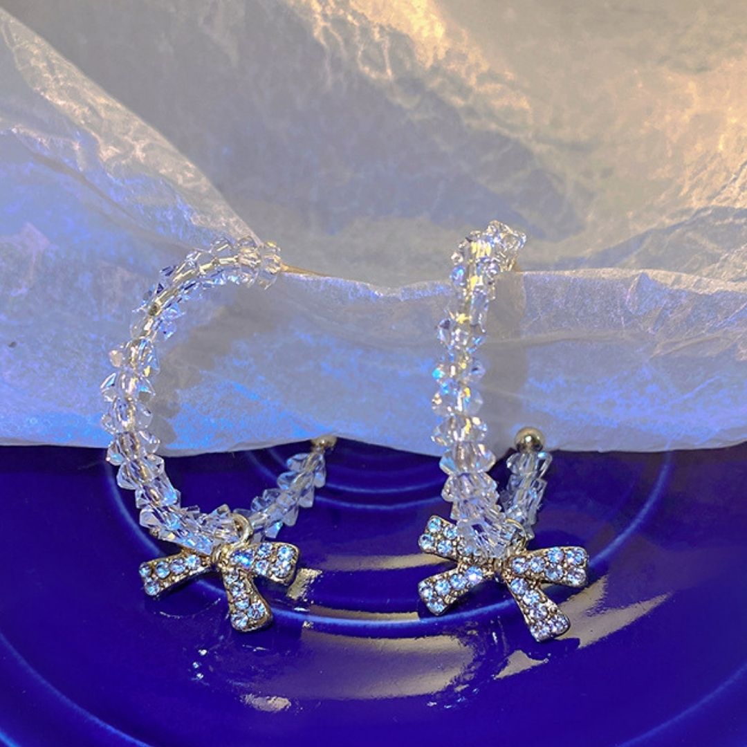 Ribbon Whisper Hoops Earrings