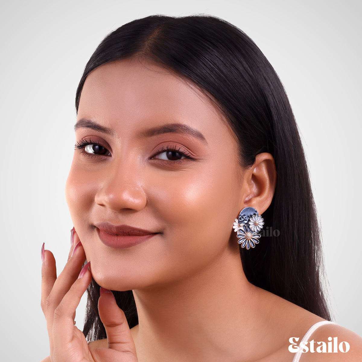Indigo Bloom Earrings