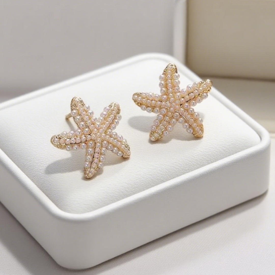 Golden Sea Star Earrings