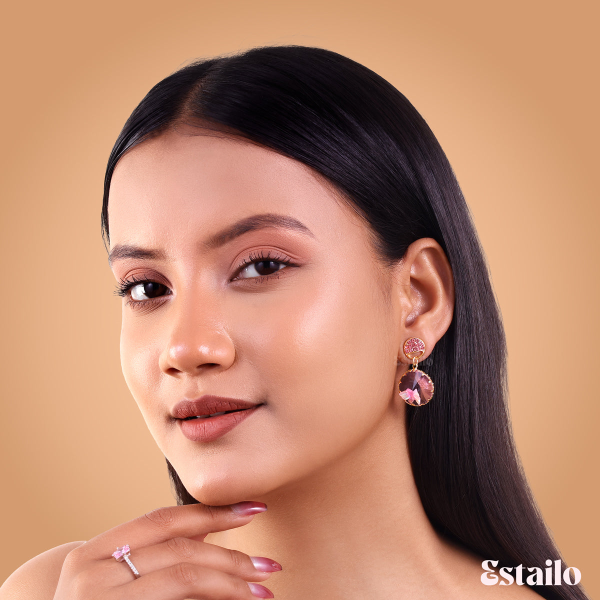 Lilac Dream Drops Earring