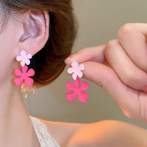 Candy Pink Posy Earrings