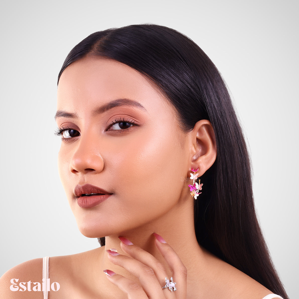 Fluttering Meadow Hoops Earring