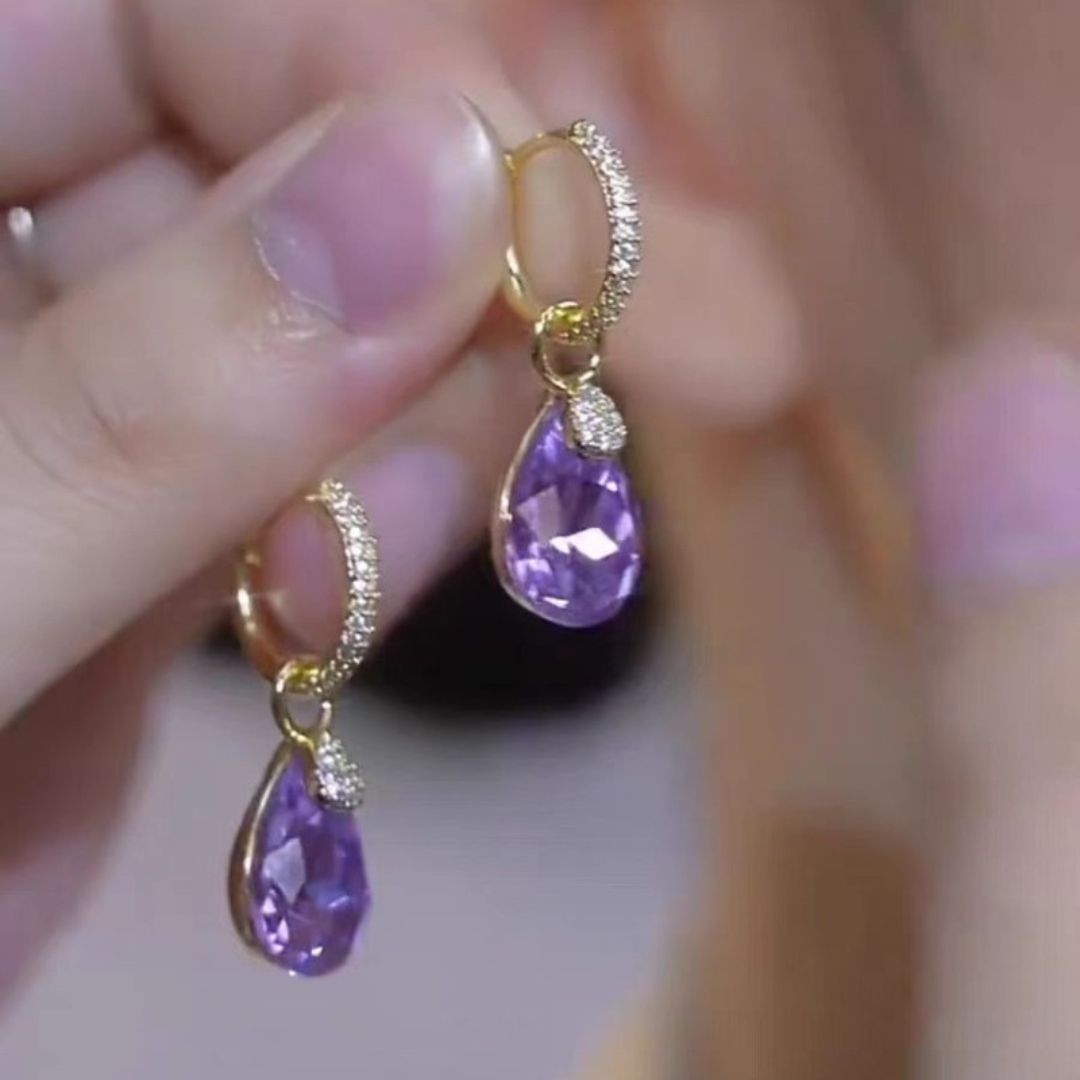 Lilac Luxe Dangle Earrings