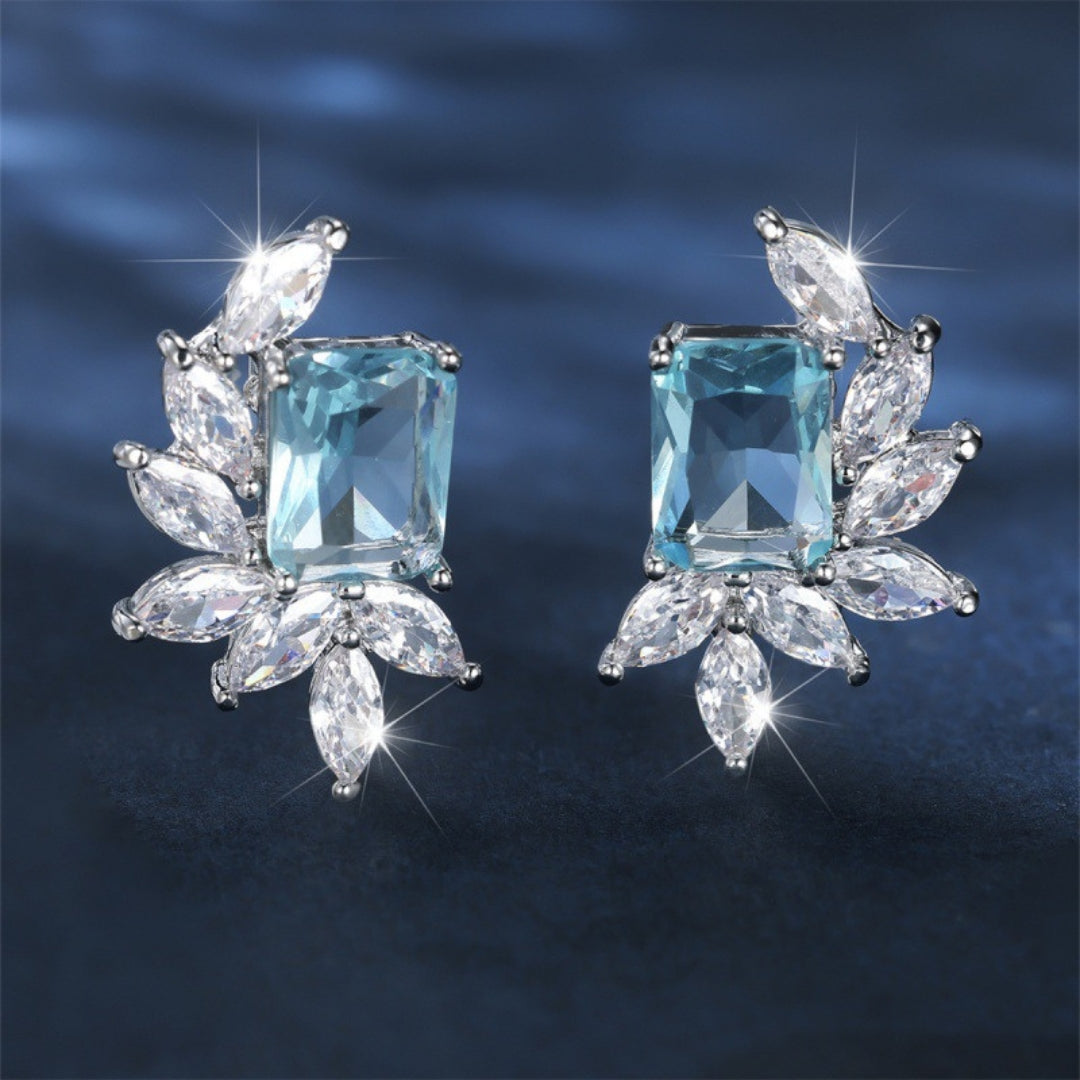 Elysian Aquamarine Glamour Earrings