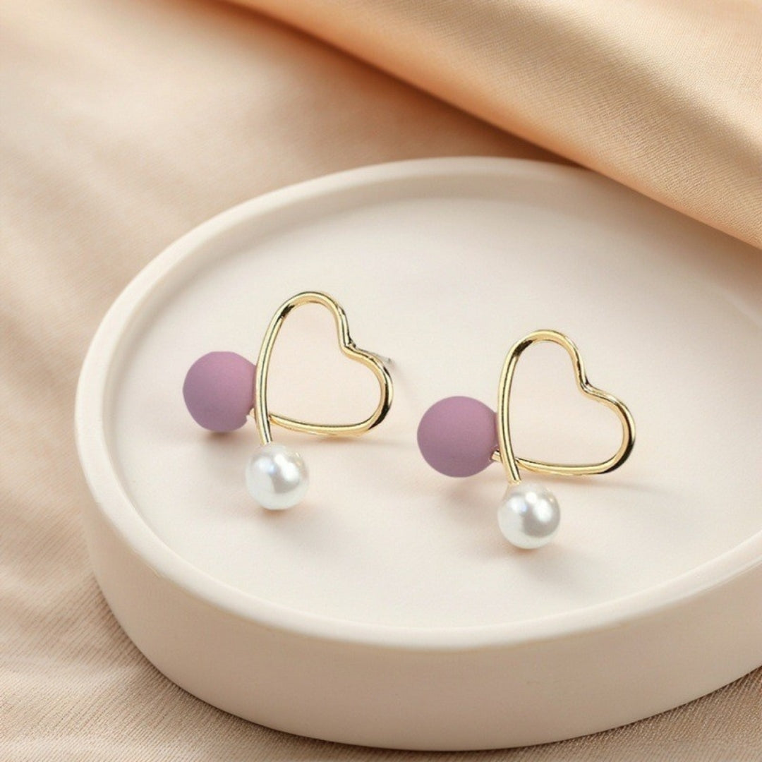 Violet Love Drops Earrings