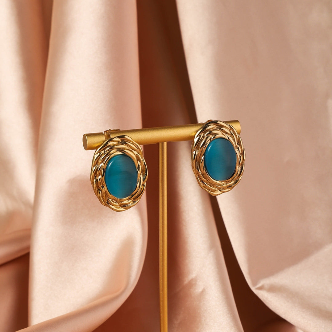 Turquoise Twirl Earrings