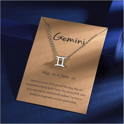 Cosmic Gemini Charm Necklace
