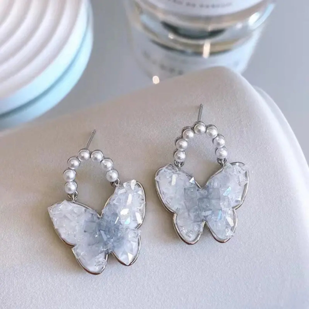 Frostlight Butterfly Earrings