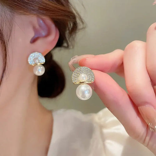 Perky Pearl Minimal Earrings