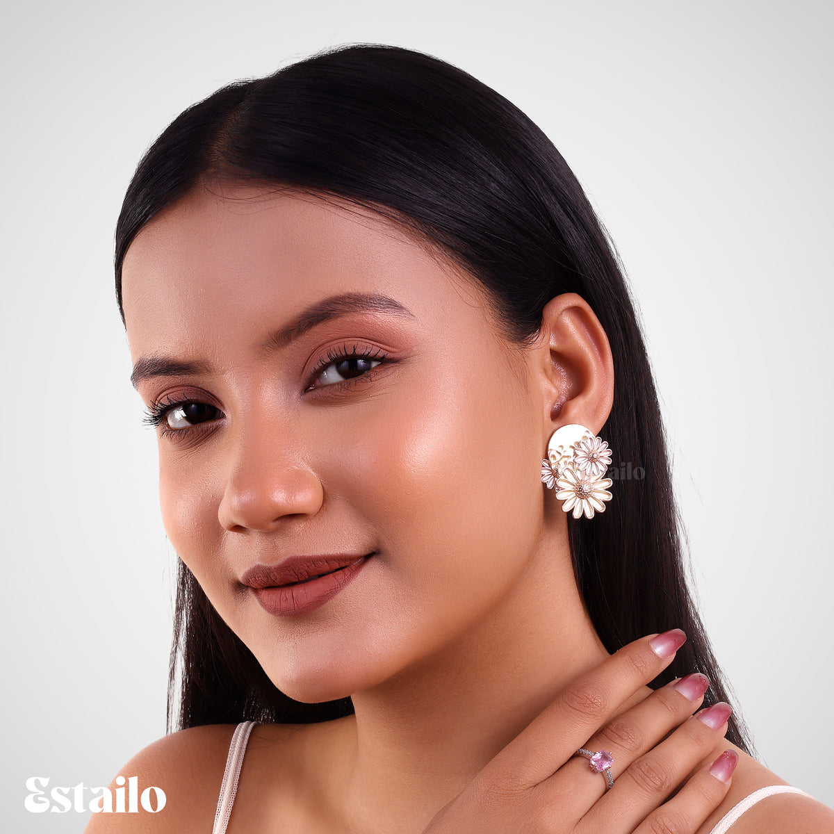 Mosaic Daisy Earrings