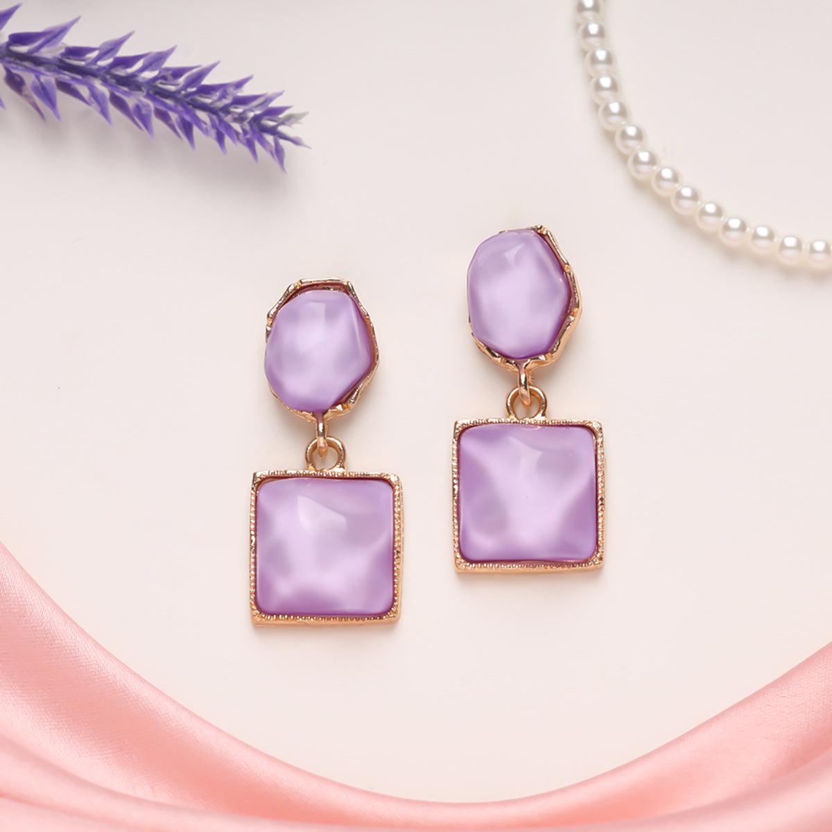 Lavender Luxe Statement Earrings