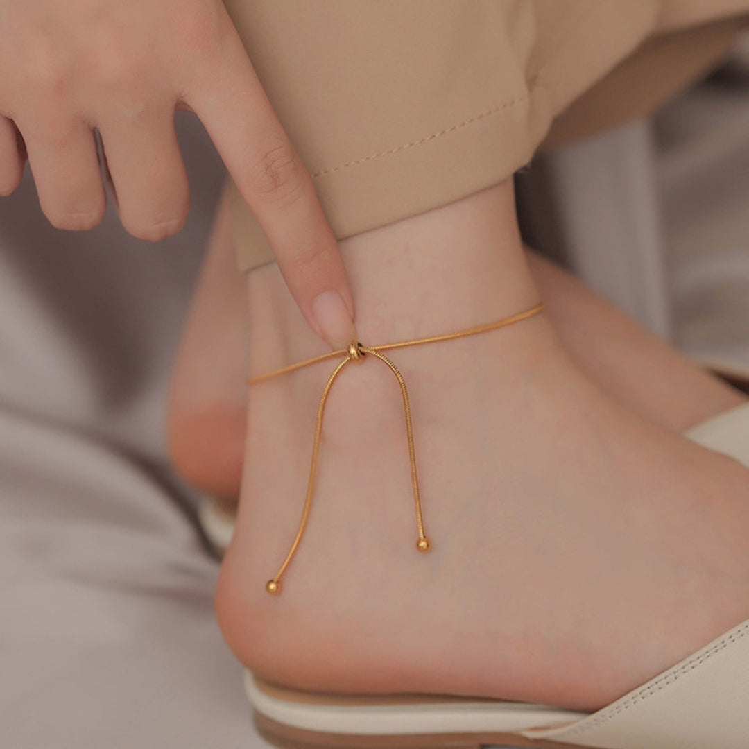 Golden Knot Anklet
