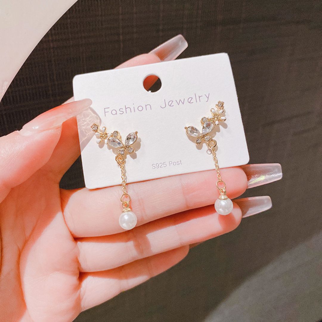 Dewdrop Blossom Dangles Earrings