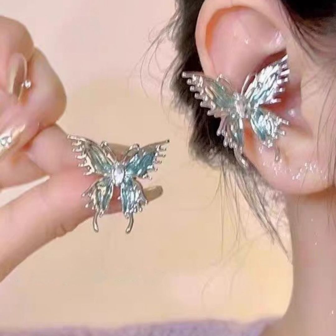 Shimmering Morpho Earrings