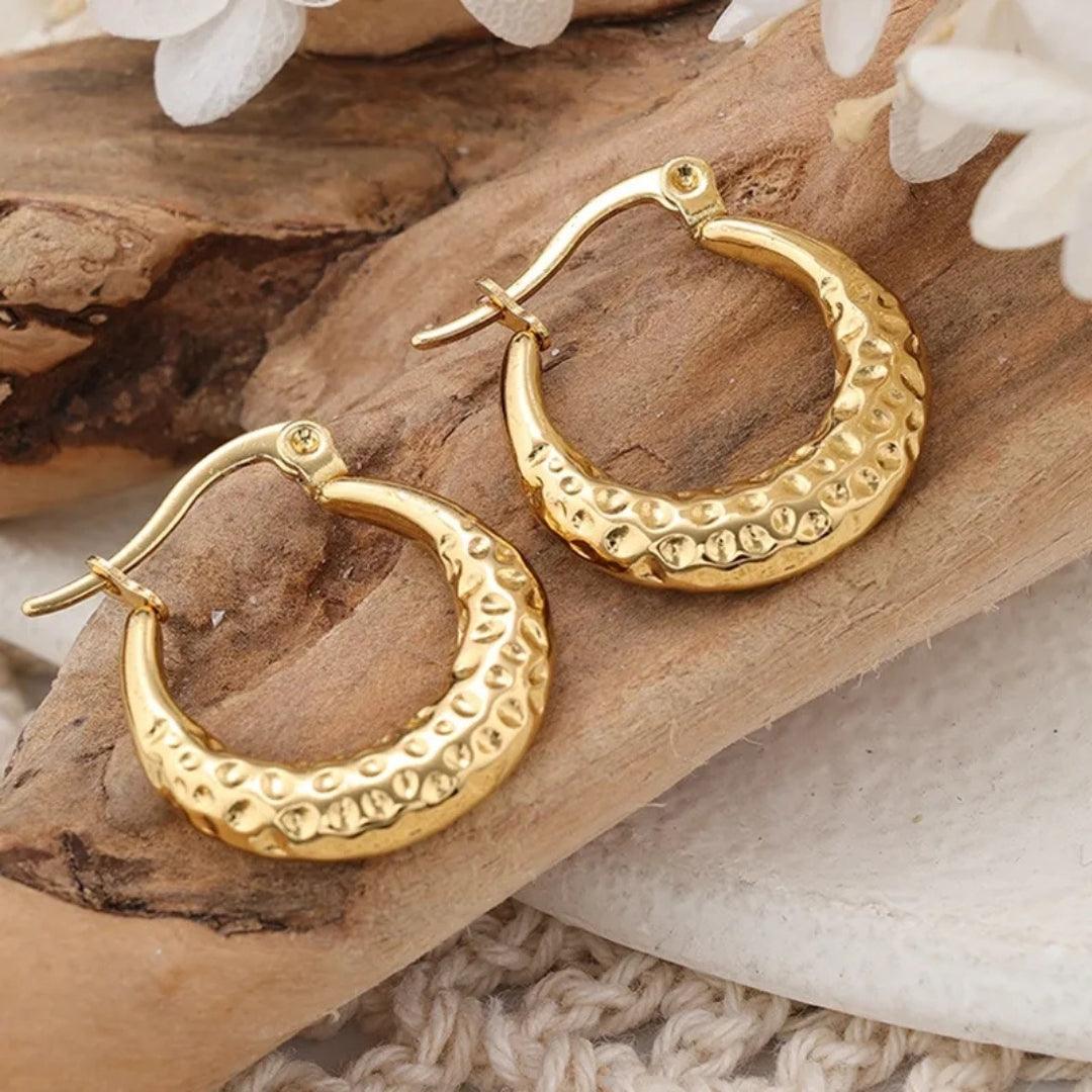 Bling-Tarnish Hoops Earrings